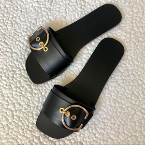 Buckle Flat Sandals